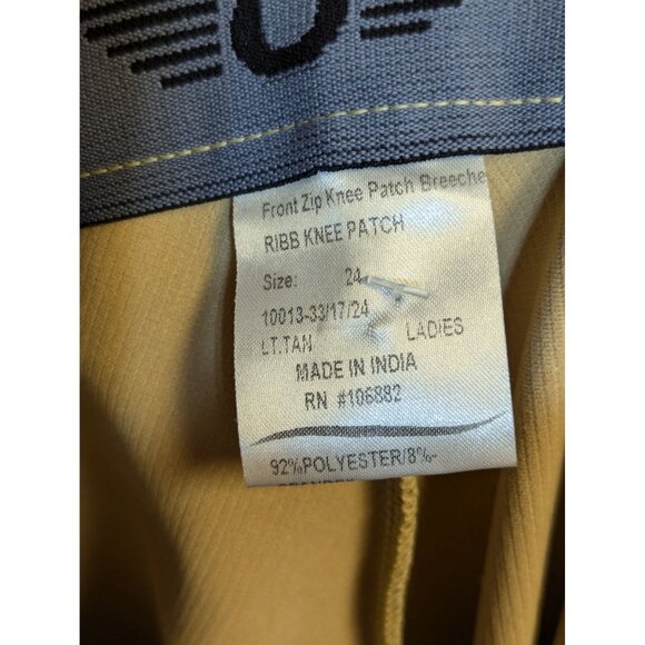 TuffRider Beige Riding Breeches Size 24 - Picture 8 of 8